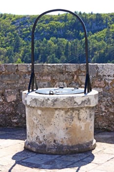 Well in the Knin fortress on the hill, Croatia