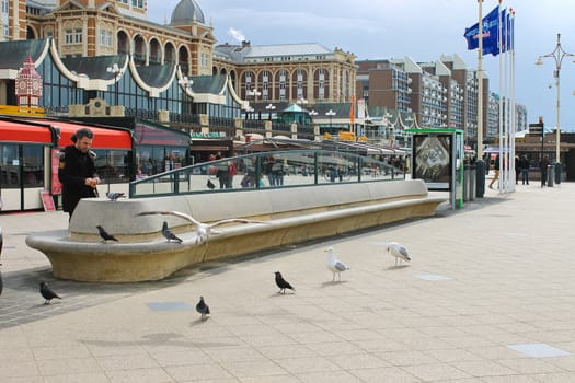 Embankment of Scheveningen in The Hague. Netherlands, Den Haag