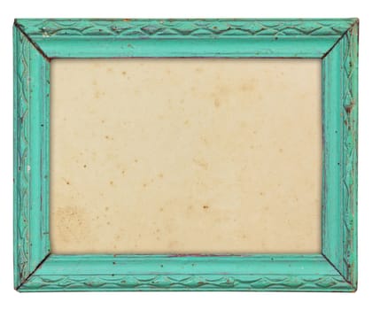 Pattern of wood frame carve on white background
