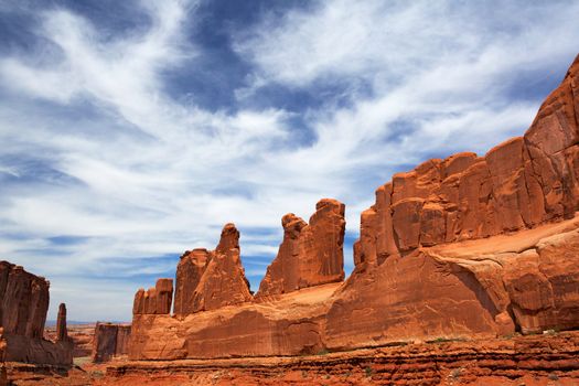 Dramatic Sky on Park Avenue in Utah's Arches National Park