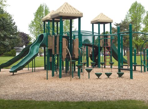 Children playground in a park, Portland OR.