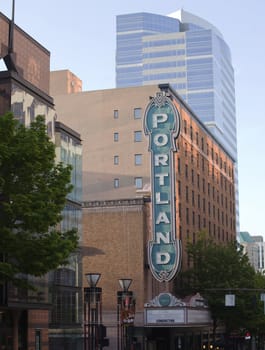 Portland sign, a popular landmark. 