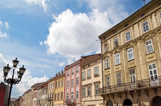 Rynok (Market) Square in city center of Lviv (Lemberg)