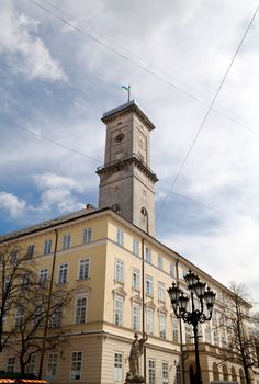 City Hall on the Rynok Aquare in Lviv (Lemberg)