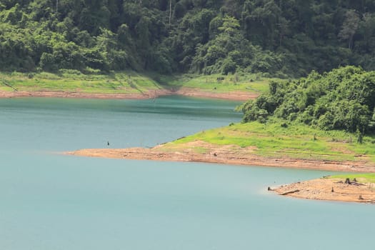 Khao Sok mountain and lake in thailand