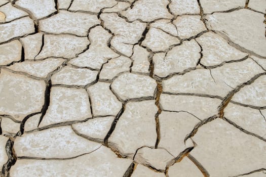 Dry soil in arid areas