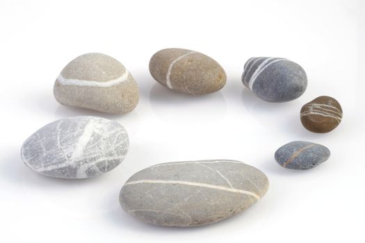 round stones arranged in a circle