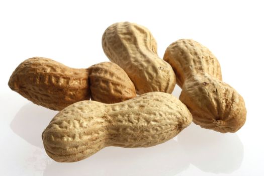 peanuts on white