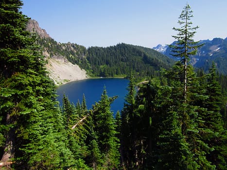 A photograph of mountain scenery.