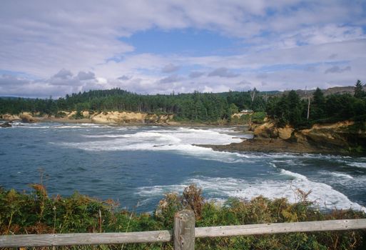 Boiler Bay is located along the picturesque central coast of Oregon.