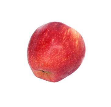 Red ripe apple isolated on a white background