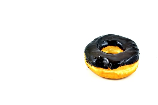 Sweet donut isolated on white background