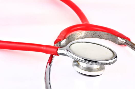 Stethoscope on a white background