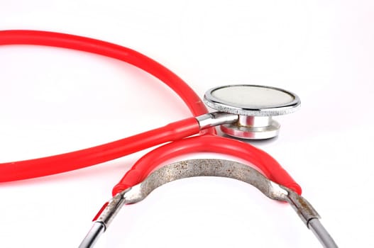 Stethoscope on a white background