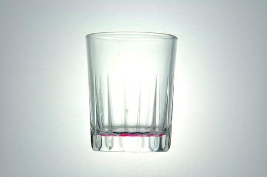 Empty glass isolated on a white background