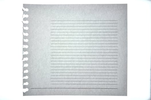 Blank note paper