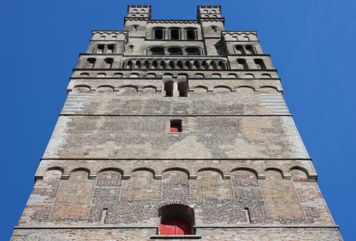 Church of Our Lady tower in Bruges, Belgium.