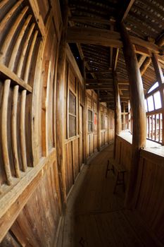 Interior of Tulou in China