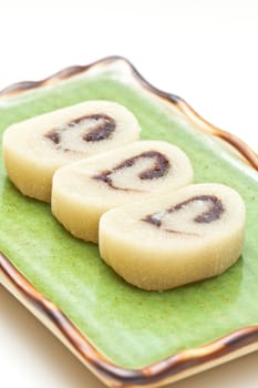 Chinese banana roll dessert