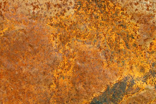 Copper rust texture closeup background