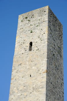 San Gimignano is the city of beautiful towers, landmark of Tuscany, Italy