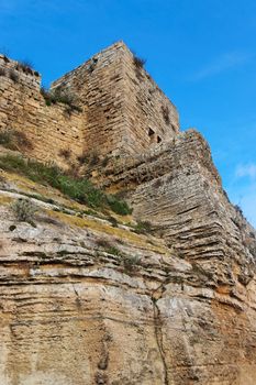 Castello di Lombardia medieval castle in Enna, Sicily, Italy