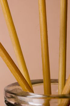 Incense Sticks in a bottle with flavor.