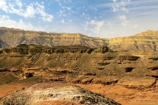 brown mountains in Arava Desert, Israel