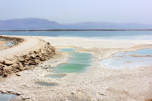 Landscapes of the Dead Sea,salt deposits