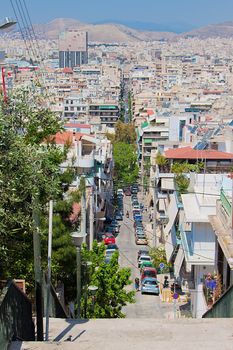 Photo streets in Piraeus, Athens, Greece
