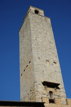 San Gimignano is the city of beautiful towers, landmark of Tuscany, Italy