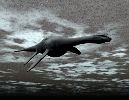 Digital visualization of a sea monster