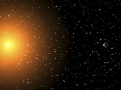 Digital visualization of the solar system