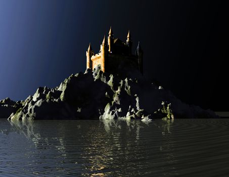 Digital visualization of an castle