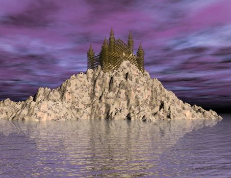Digital visualization of an castle
