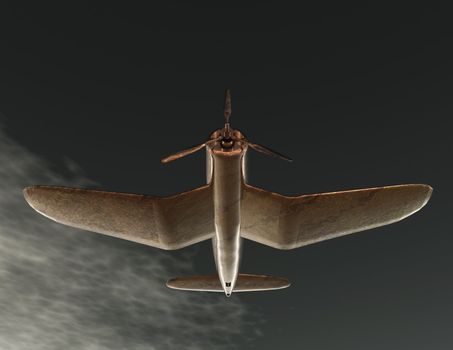 Digital visualization of a airplane