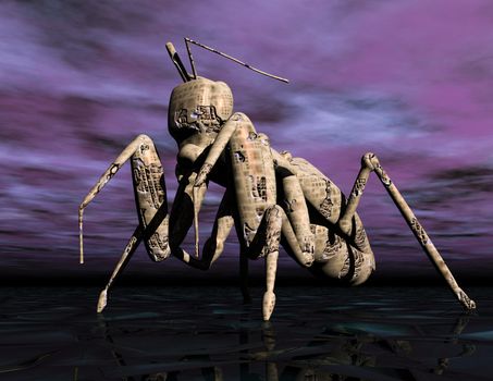Digital visualization of an ant