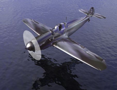 Digital visualization of a airplane