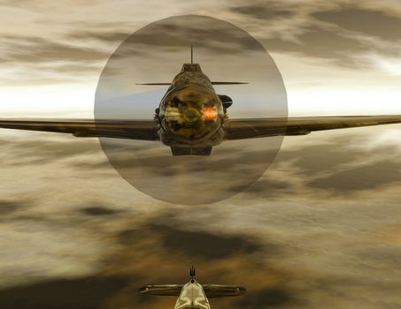Digital visualization of a airplane