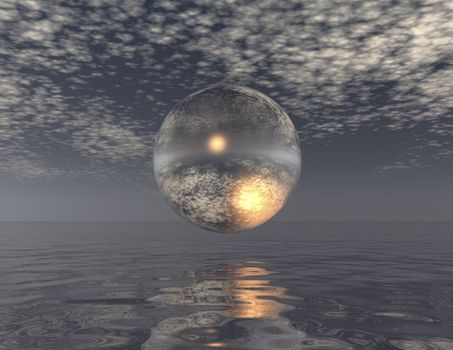 digital composition of a surrealistic scene