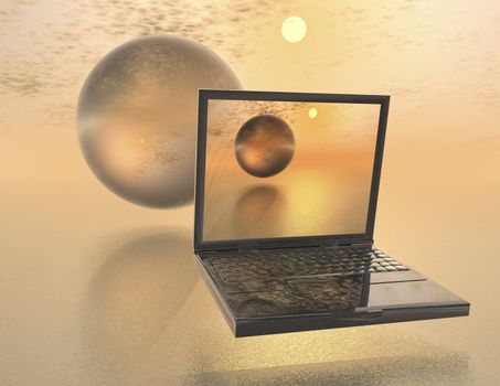digital composition of virtual reality