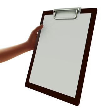 digital rendering of a clipboard