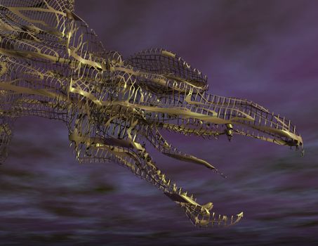digital rendering of a gargoyle