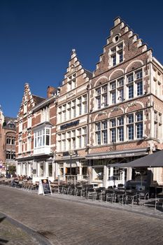 building in the old town of ghent, belgium