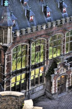 building in the old town of ghent, belgium (hdr)