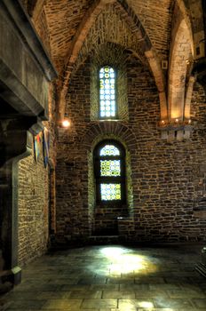 castle in the old town of ghent, belgium (hdr)