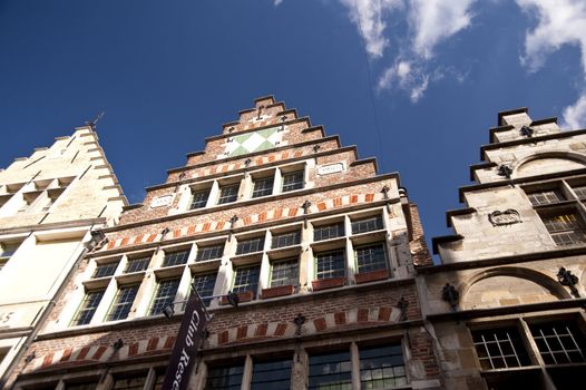 building in the old town of ghent, belgium