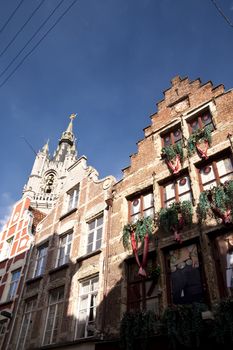 building in the old town of ghent, belgium