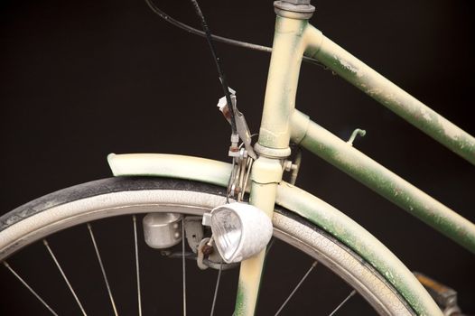 detail of an old bicycle