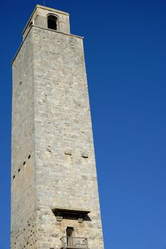 San Gimignano is the city of beautiful towers, landmark of Tuscany, Italy